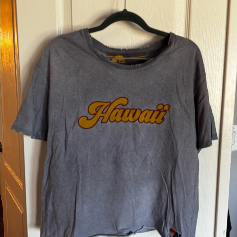 Gray Hawaii Graphic T-Shirt